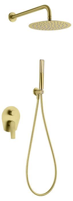 IMEX GPD055/OC DELOS Conjunto Ducha Monomando Empotrado Oro Cepillado