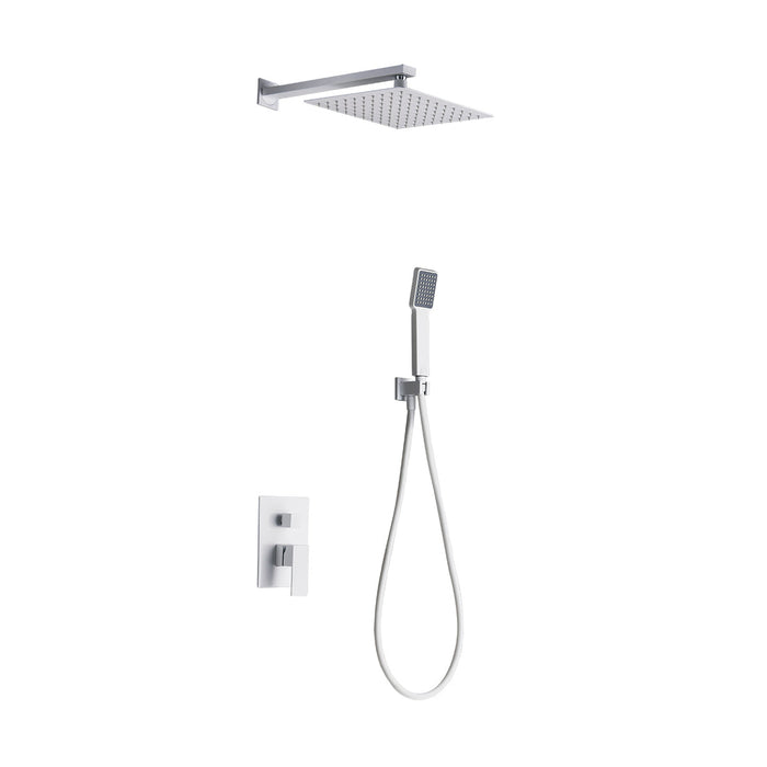 IMEX GPE006/BL DUBLIN Matte White Built-in Single-lever Shower Set