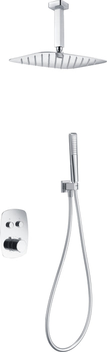 IMEX GPF036 FEROE Conjunto de Ducha Empotrado Termostático Cromo