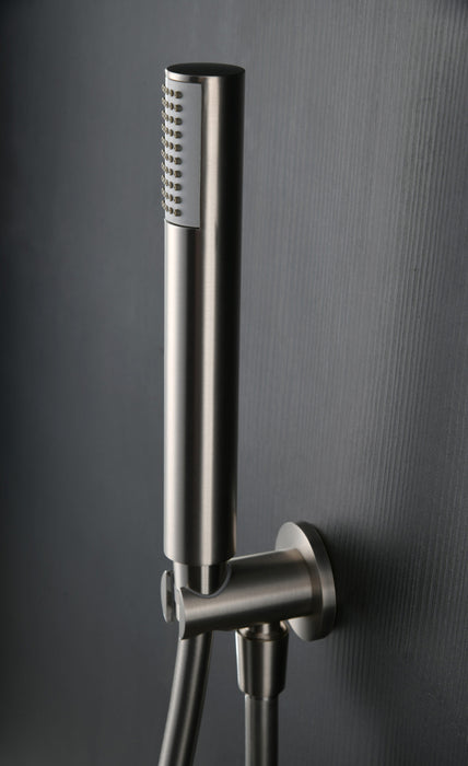 IMEX GPM039/NQ MONZA Grifo Monomando Ducha Empotrado 2 Vías Color Níquel Cepillado