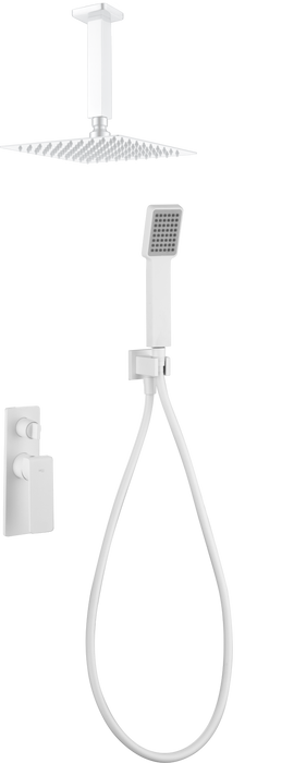 IMEX GPN058/BL NADI Matte White Recessed Single-Handle Shower Set