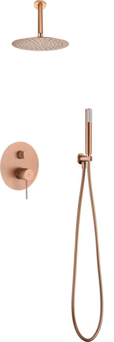 IMEX GPQ038/ORC TOP Rose Gold Brushed Built-in Single-lever Shower Set