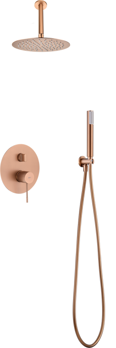 IMEX GPQ038/ORC TOP Recessed Single Handle Shower Set Brushed Rose Gold