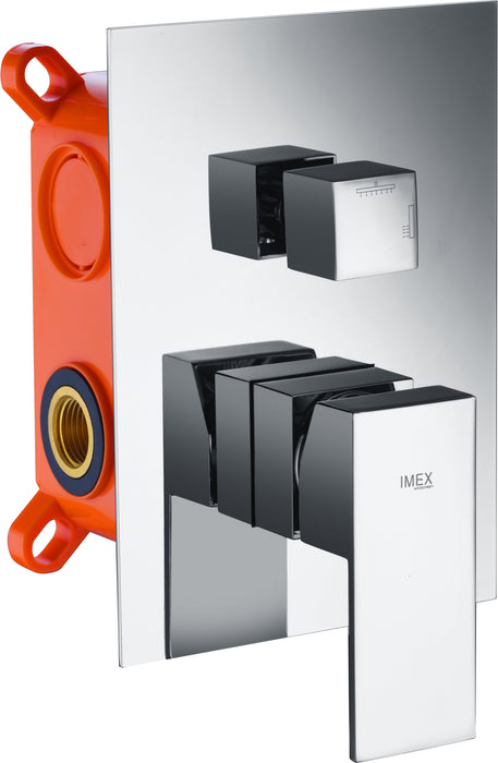 IMEX GT006 BERLIN Conjunto de Ducha Empotrado Monomando Cromo