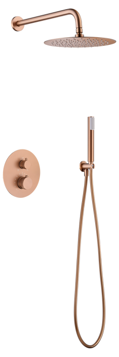 IMEX GTD038/ORC LINE Built-in Thermostatic Shower Set Brushed Rose Gold