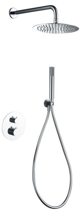 IMEX GTG053 GÉNOVA Conjunto Ducha Termostático Empotrado Cromo