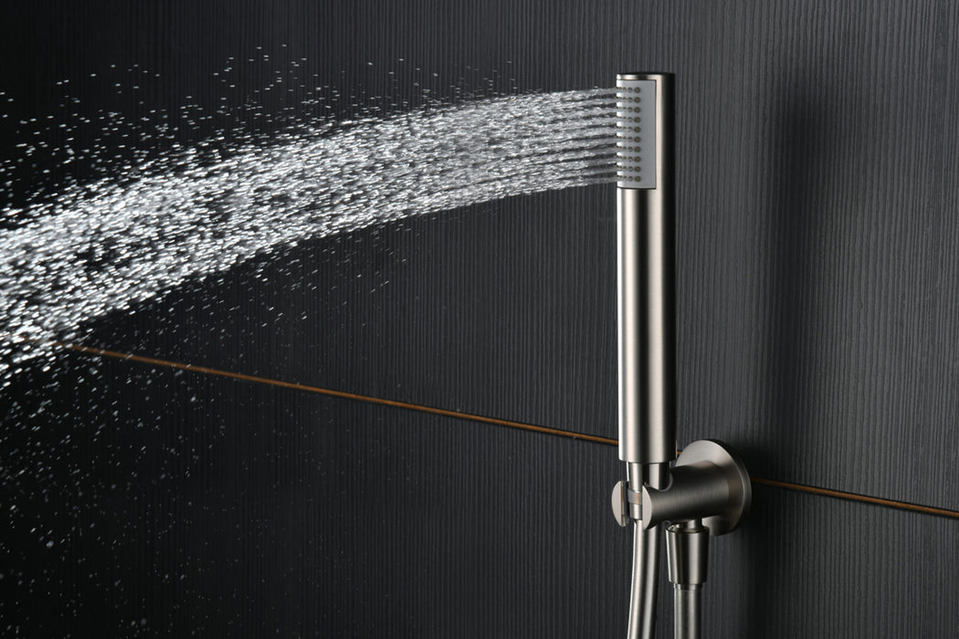 IMEX GTM039/NQ MONZA Grifo Termostático Ducha Empotrado Color Níquel Cepillado