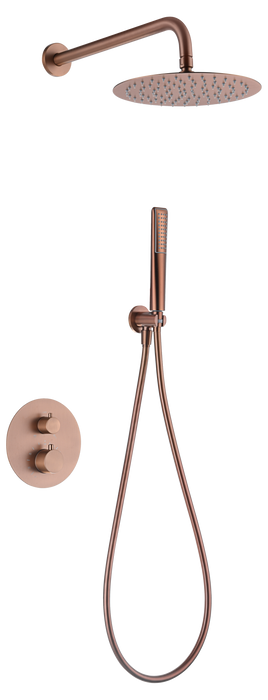 IMEX GTN047/ORC NÁPOLES Built-in Thermostatic Shower Set Brushed Rose Gold