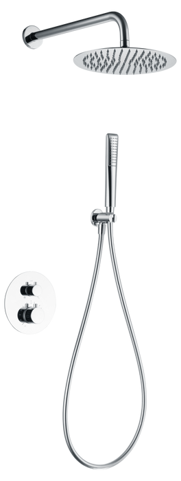 IMEX GTN047 NÁPOLES Conjunto Ducha Termostático Empotrado Cromo