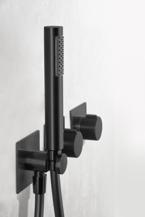IMEX GTT054/NG TIBET Built-in Thermostatic Shower Set Matte Black