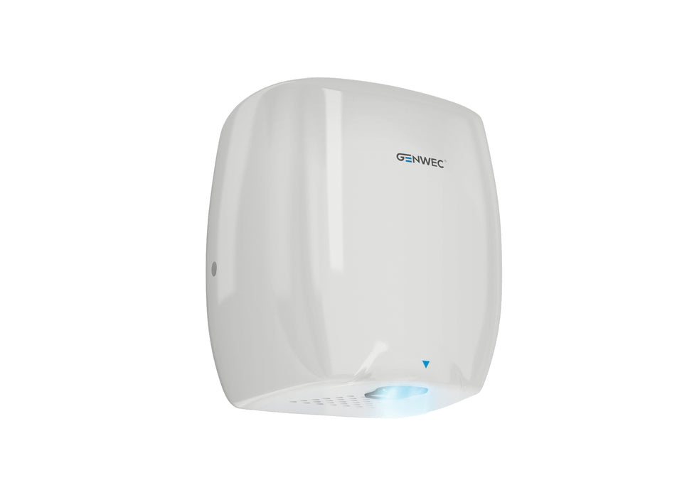 GENWEC GW01 12 02 00 E-FLOW Secamanos Aluminio Blanco Blanco