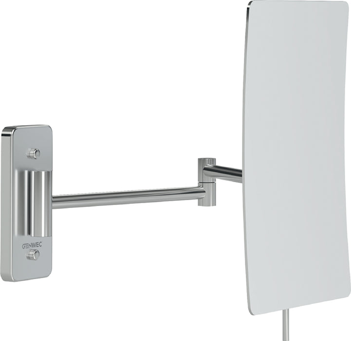 GENWEC GW05 39 06 02 Espejo Slim Cuadrado de Aumento Latón Cromo Cromo