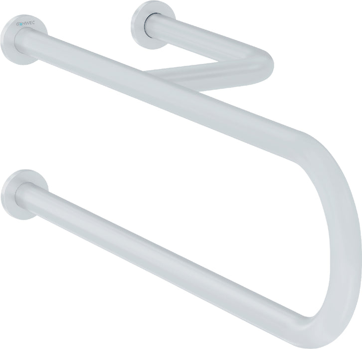 GENWEC GW11 11 03 00 Fixed Bar 3 Anchors White Steel Right White