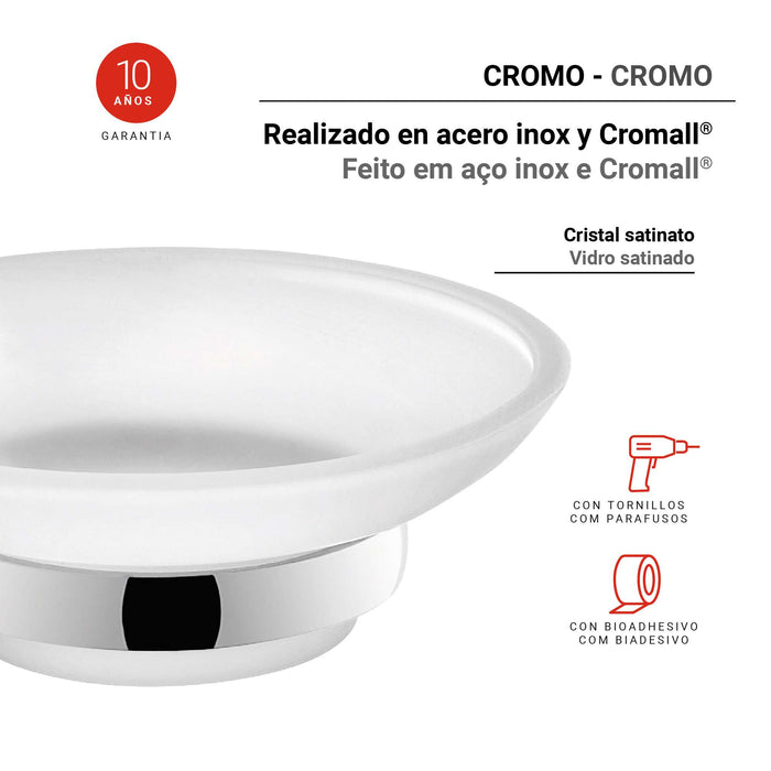 GEDY FP111300100 FELCE PLUS Jabonera Cromo