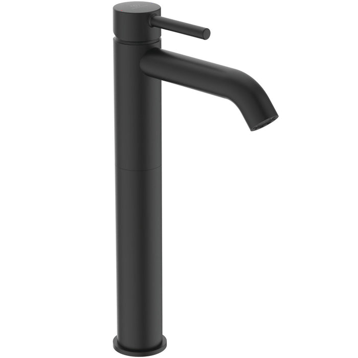 IDEAL STANDARD BD137XG CERALINE Grifo Monomando Lavabo Caño Alto con Válvula Clic Clac Negro Seda