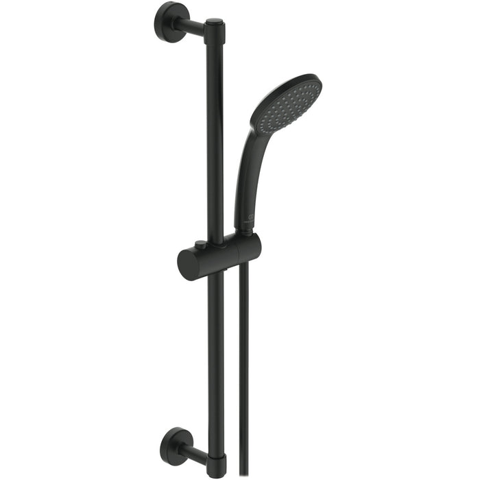 IDEAL STANDARD BD142XG IDEALRAIN Shower Kit with Flexo Support Bar and Hand Shower Black Silk