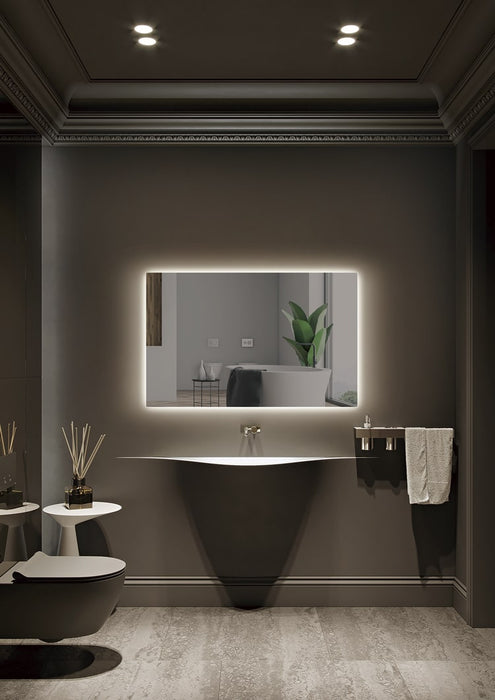 LEDIMEX ITAL007/120 ITALIA LED Square Backlit Mirror Chrome 120x80 cm