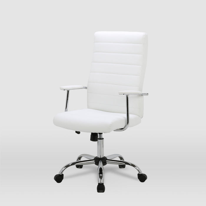 FURNITURE STYLE FS9024BL LARA Office Chair Imitation Leather White