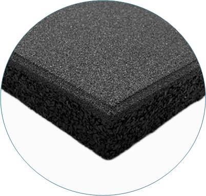 LESTARE PAV4000 Rubber Tile 100x100 cm Black