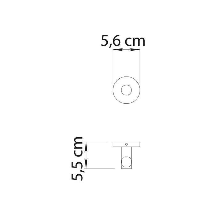 GEDY FP271400100 FELCE PLUS Percha Negro Mate