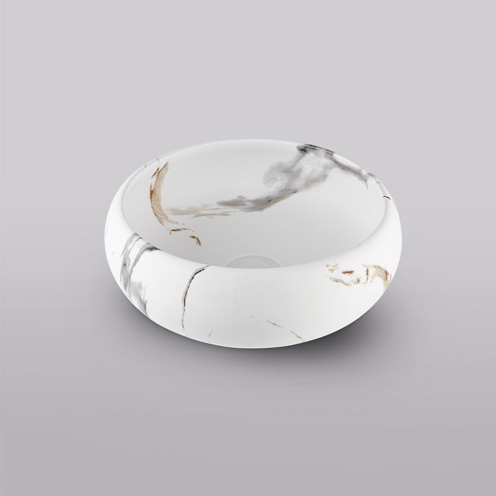 CERAZUL ATECUR Round Countertop Washbasin Marble Color