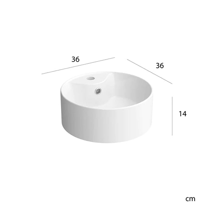 SALGAR 110546 BEQUIA Mueble de Baño con Lavabo de Posar y Encimera 120 cm 2 Cajones 2 Puertas Roble África