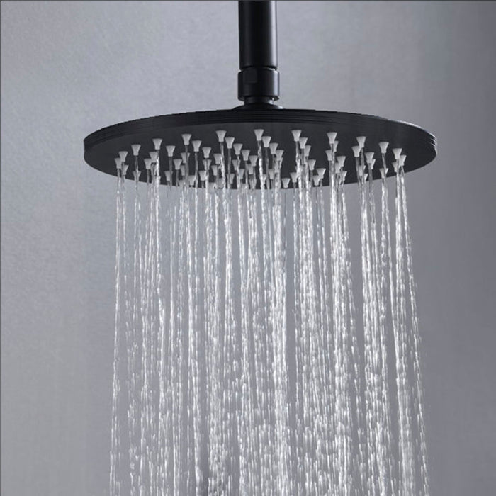 LLAVISAN 837624 DAKAR Pack Large Shower and Matte Black Single-Handle Sink Faucet