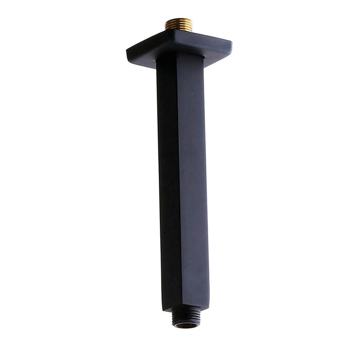 LLAVISAN L110003 Square Ceiling Shower Arm 17 cm Matte Black Brass