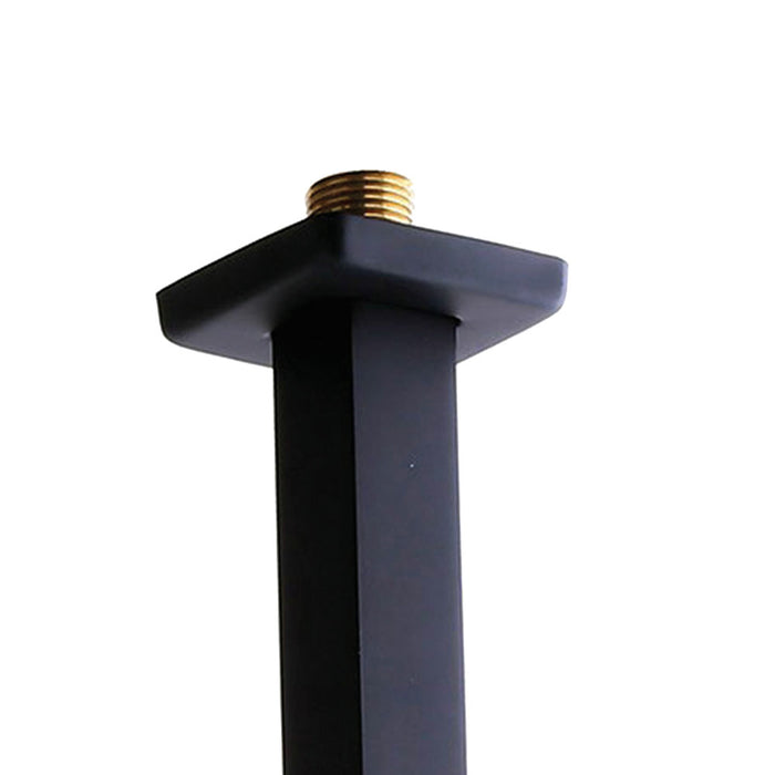 LLAVISAN L110003 Square Ceiling Shower Arm 17 cm Matte Black Brass