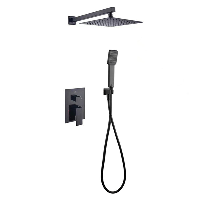 LLAVISAN L157494 CHEROKEE BLACK Single-Handle Recessed Wall Shower Tap Matte Black