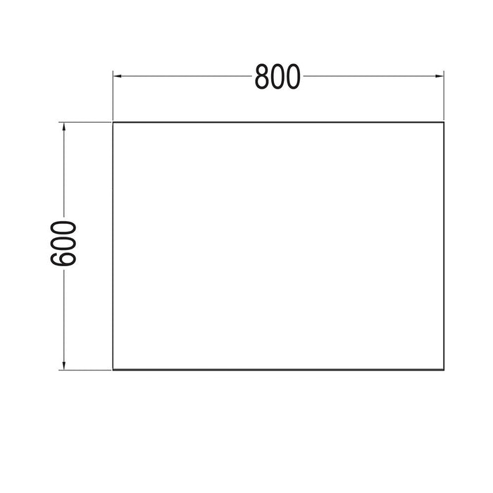 LLAVISAN L407274 Espejo rectangular Neutro 80x60