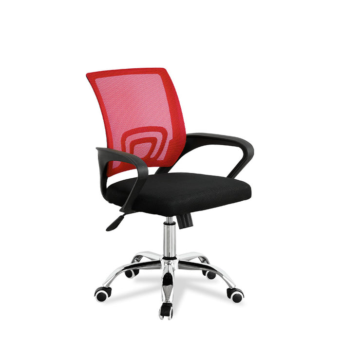 FURNITURE STYLE FS1156RJ MARTINA Textile Study Chair Red