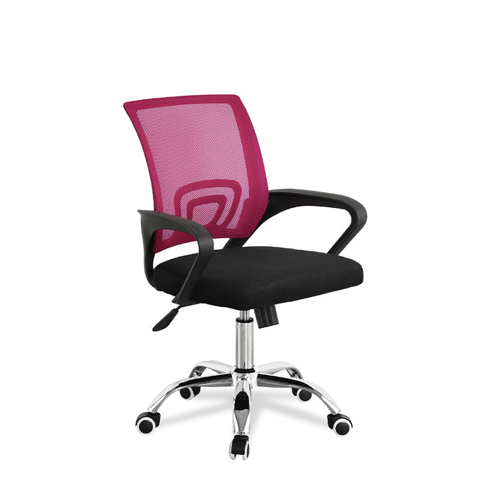 FURNITURE STYLE FS1156RS MARTINA Pink Textile Study Chair