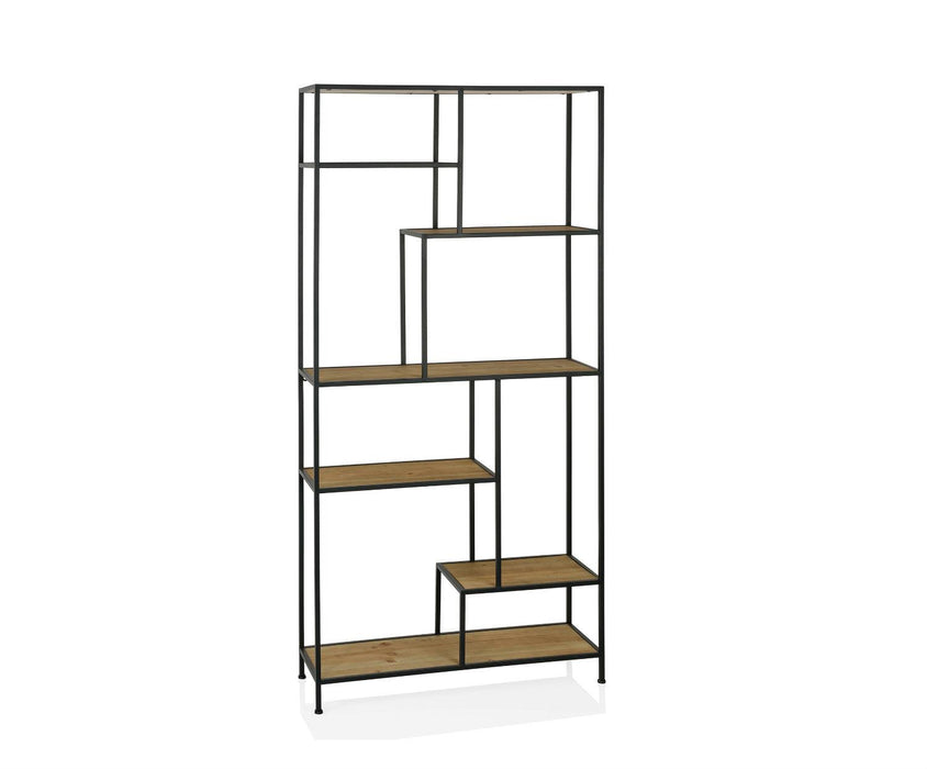 ANDREA HOUSE MU68290 Estanteria Madera Metal 80x25,5x170 cm