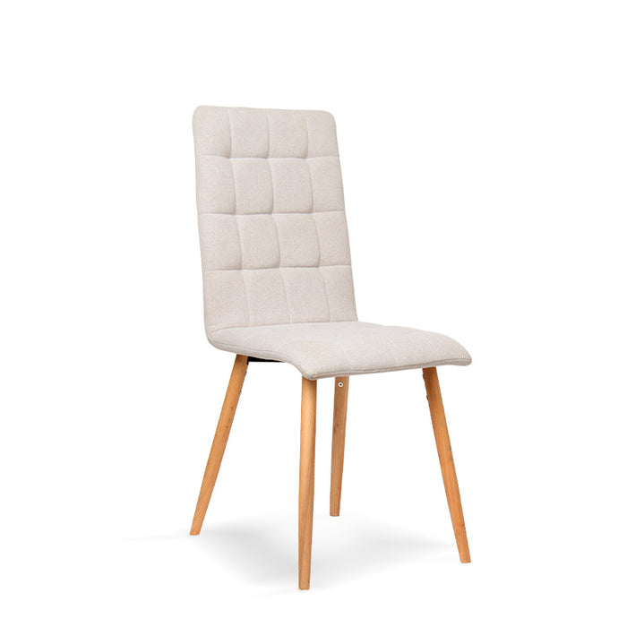 FURNITURE STYLE FS7004ARENFAB NADIA Textile Dining Chair Beige