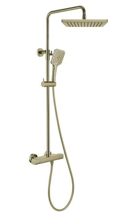 LLUVIBATH CO0383600S084029 NISE Column Thermostatic Shower Brushed Gold