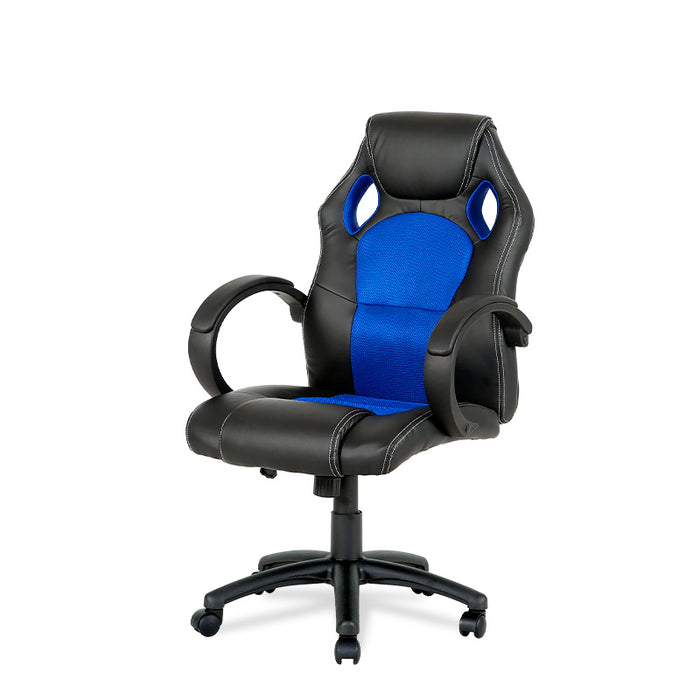 FURNITURE STYLE FS7801MAZ OLIMPIA Gaming Chair Imitation Leather-Textile Color Black/Blue