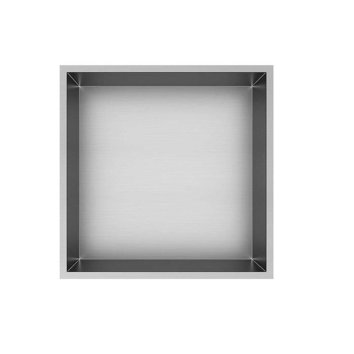 OXEN 136664 Square Shower Niche 30 x 30 cm Nickel Color