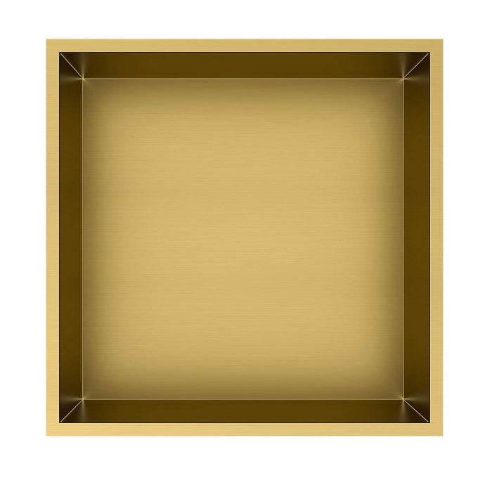 OXEN 137854 Hornacina de Ducha Cuadrada 30 x 30 cm Color Oro Cepillado