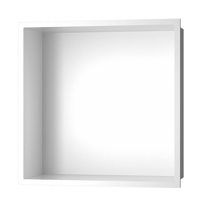 OXEN 139104 Square Shower Niche 30 x 30 cm Matte White