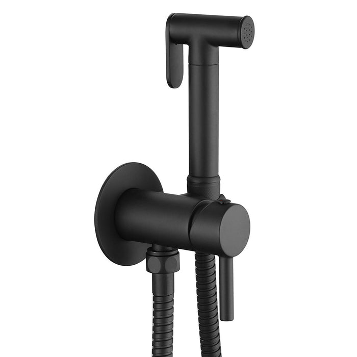 LLAVISAN L156474 Grifo Monomando WC Duchita Agua Fría Caliente Negro Mate