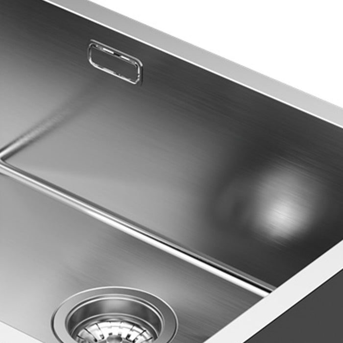 LLAVISAN L507344 ABSOLUT Rectangular Kitchen Sink 50x40 cm Brushed Stainless Steel