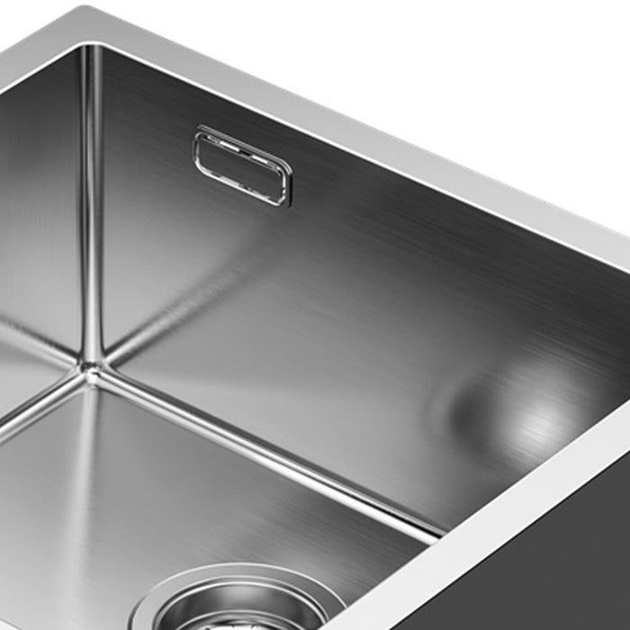 LLAVISAN L509404 ABSOLUT Square Sink 40 cm Brushed Stainless Steel