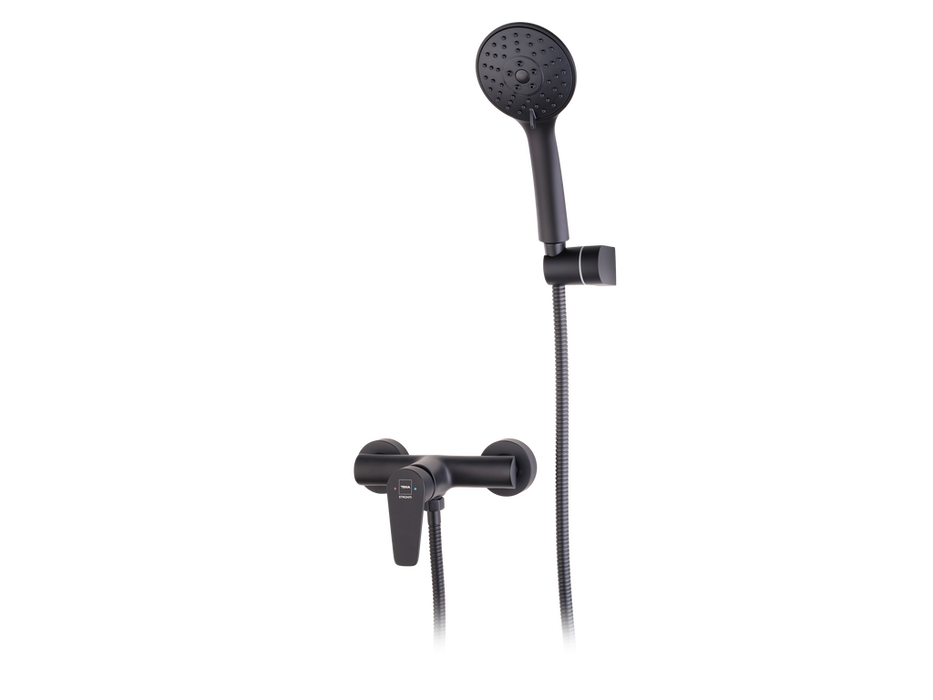 STROHM TEKA 84232020N MANACOR Single-lever Shower Tap with Matte Black Equipment