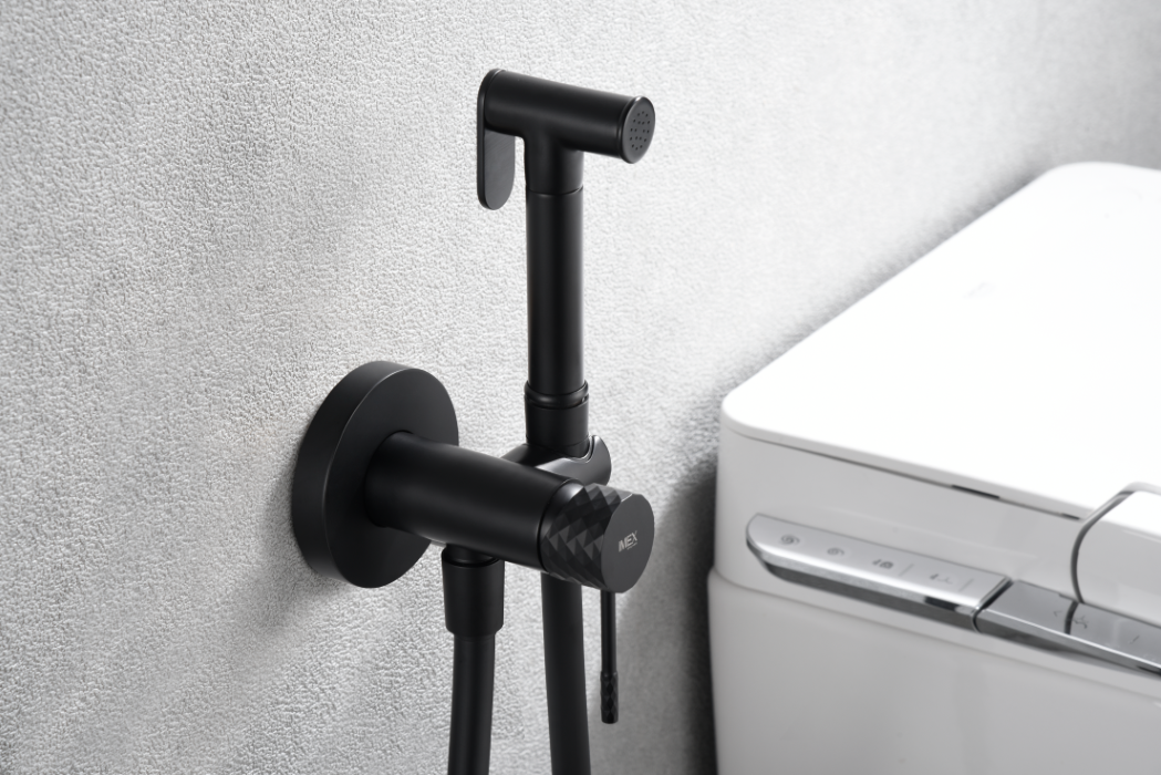 IMEX RDG053/NG GÉNOVA Grifo Empotrado de Bidé Negro Mate