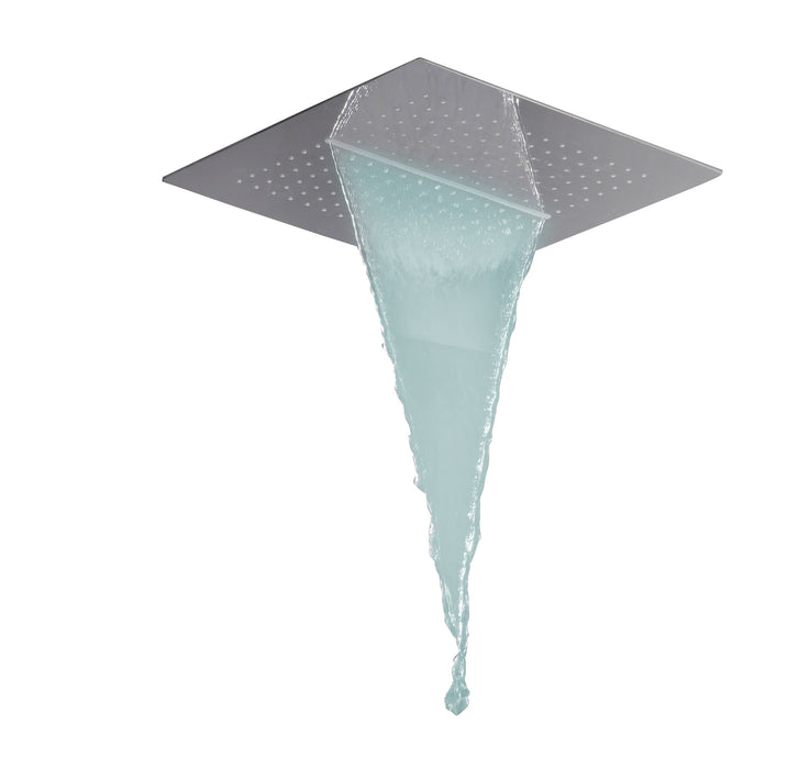 IMEX RDG400 Cuadrado 40X40 2 Vias Cromo Con Premarco