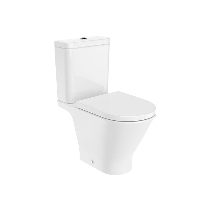 ROCA THE GAP ROUND Rimless Toilet Floor Mounted Complete Dual Outlet White