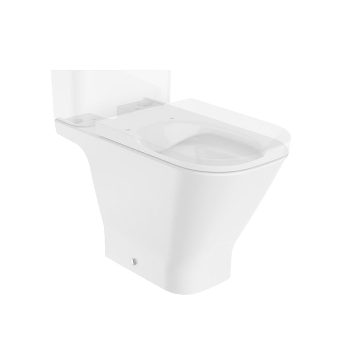 ROCA A342479000 THE GAP SQUARE Rimless Tank Cup Under Foot Open White