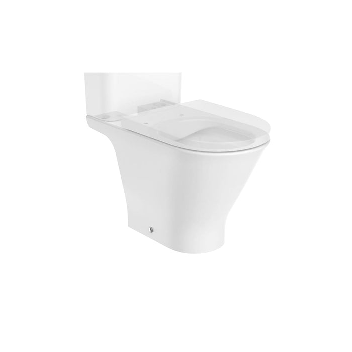 ROCA A3420N8000 THE GAP ROUND Rimless Cup Open Foot Dual Outlet Without Cistern or Lid White