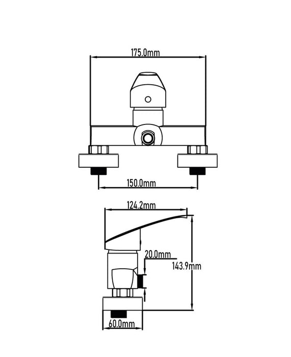 UNIVERSAL DE GRIFERÍA GS10019 SERIA MURRAY Grifo Monomando Ducha Cromo